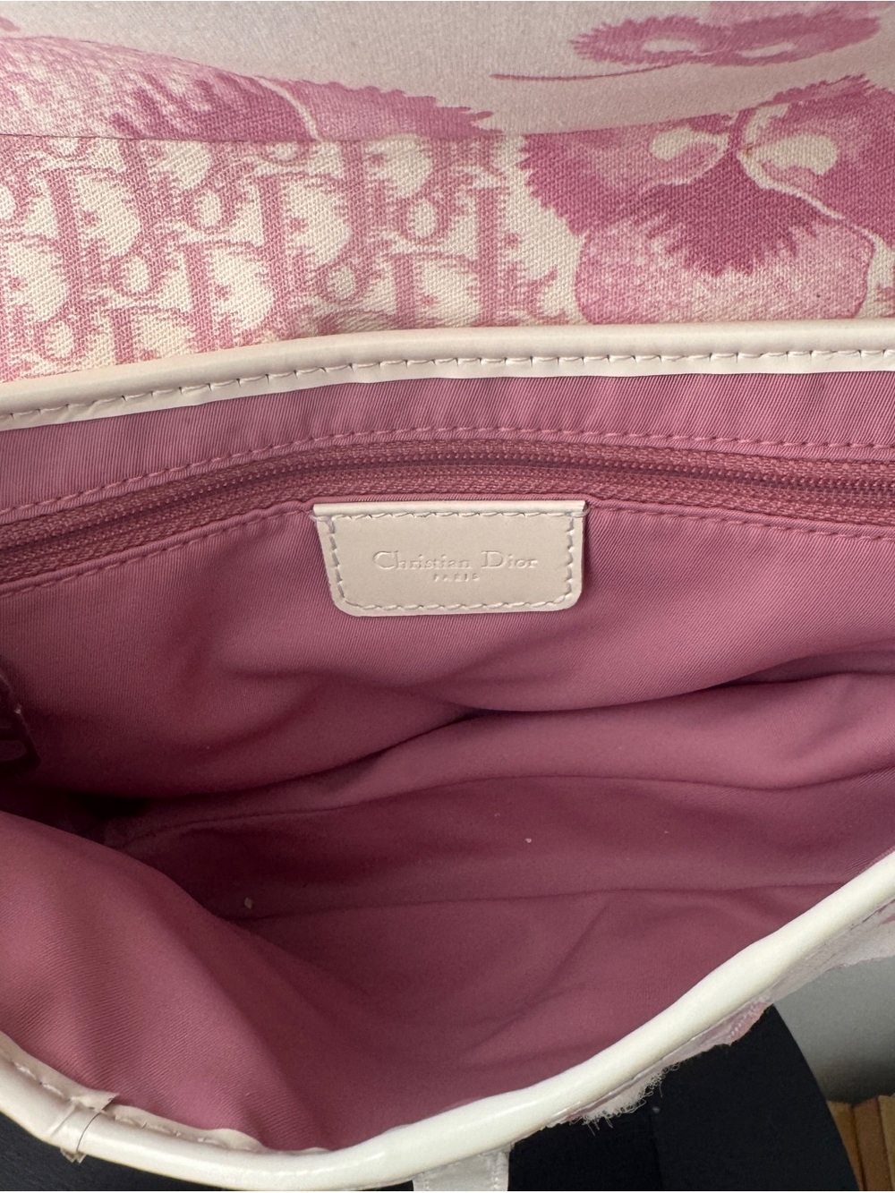 Vintage authentic Christian Dior 2004 PinkGirly Diorissimo Saddle Bag - Picture 12 of 16